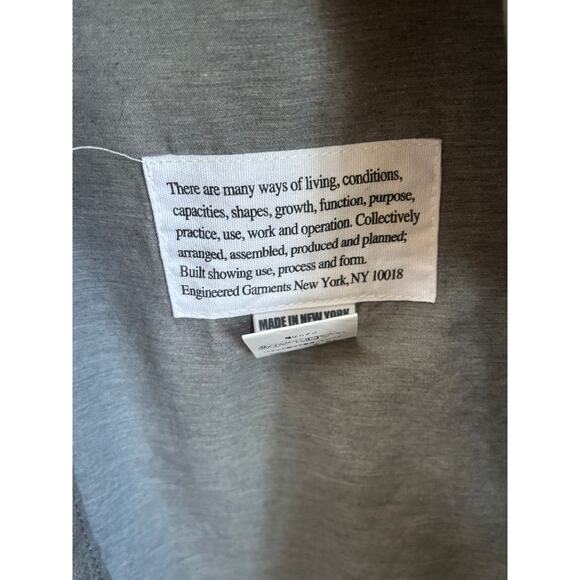 Engineered Garments Grey Hooded Pullover Jacket (Sz L) - Picture 4 of 5